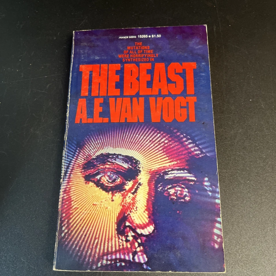 A E Van Vogt The Beast Vintage Scifi Fantasy Paperback Book 1963 1st Print Manor - Image 1 of 4
