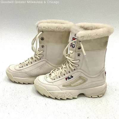 Zapatos para mujer Fila Disruptor Boot Off White Marfil sin talla 10 pulgadas Foto 1 de 4