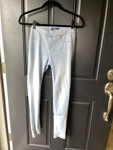 Old Navy Light Blue Ballerina Stretch Jeggings Adjustable Waist Size 14 - Picture 1 of 3