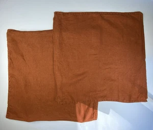 IKEA Dytag Throw Pillow Covers 20" x 20" Burnt Orange 100% Linen Square - Picture 1 of 10