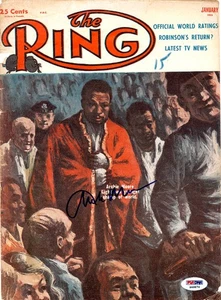 Archie Moore Autographed Signed The Ring Magazine Cover PSA/DNA #S48876 - Picture 1 of 2