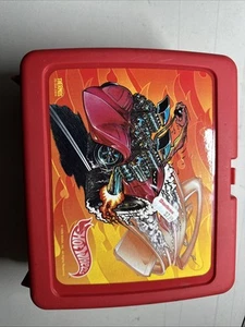Vintage Hot Wheels Brotdose nie benutzt 1999 mit Thermoskanne von Mattel und Thermoskanne - Bild 1 von 6