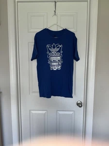 Adidas men’s blue&white short sleeve teeshirt - Picture 1 of 4