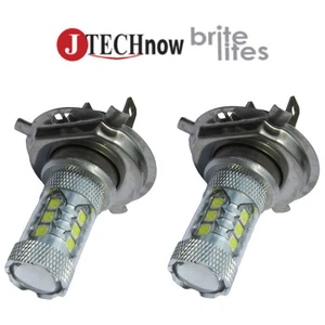 Jtech 2x H4 9003 HB2 Type 112W CREE SMD Car LED Fog/DRL Bulb Xenon White Light - Picture 1 of 5