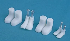 Árboles de zapatos para hacer zapatos de muñeca, hágalo usted mismo fabricación de zapatos para muñecas, molde 3D para hacer - Imagen 1 de 14