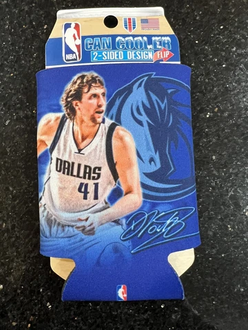 Dallas Mavericks Dirk Nowitzki NBA can cooler koozie 12 oz Cover