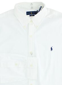 POLO Ralph Lauren Oxford Shirt Men's Slim Fit Long Sleeve 100% Casual Cotton