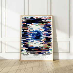Colorful Waldemar Swierzy Poland 1986 Exhibition Poster, Premium Matte Paper - Picture 1 of 4