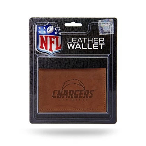 NFL San Diego Chargers Embossed Leather Trifold Wallet 5" x 3" Cover
