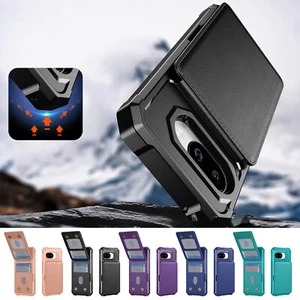 Estuche resistente con soporte trasero abatible ranuras para tarjetas para Google Pixel 9A/9Pro XL/9Pro/9/7 - Imagen 1 de 57