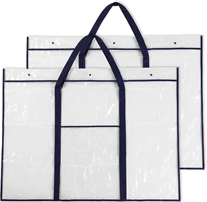 Windyun 2 Pack Large Poster Storage Bag 48" X 36" Bulletin Board Holder Art Port - Picture 1 of 12
