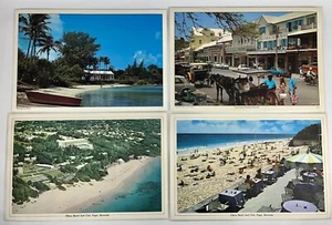 Juego de colección de 4 manteles laminados de lugares turísticos de vacaciones de la isla de las Bermudas - Imagen 1 de 4