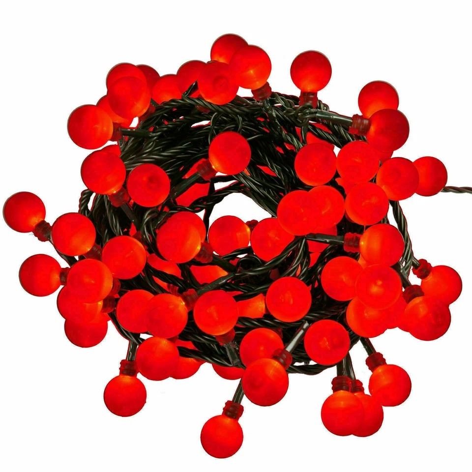 100 Bulb Berry Ball Fairy LED String Christmas Xmas Wedding Party Tree Lights - Image 1 of 1