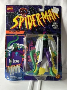 VTG 1994 Toy Biz Spider-Man Animated Lashing Tail RED SHIRT Lizard Figure. - Picture 1 of 7