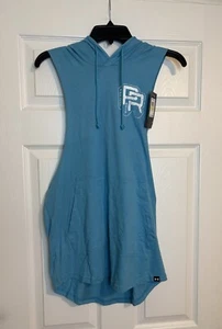 Under Armour Men's Project Rock Sleeveless Hoodie Glacier Blue Sz S 1379901-433 - Picture 1 of 7