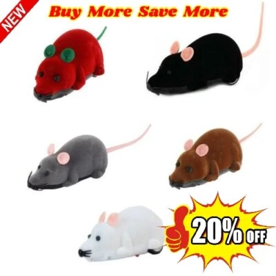 Funny Remote Control RC-Rat Mouse MICE Wireless For Cat Toys Pet Dog ۞ - Image 1 of 4