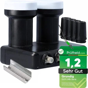 GSS Grundig Monoblock Quad LNB mit Aufdrehhilfe Doppel Astra Hotbird 0,1dB 4K - Bild 1 von 8