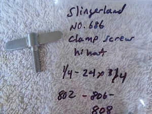 VINTAGE SLINGERLAND WS-24 WING SCREW-DYNAMO SMOOTHIE HI HAT-SNARE STAND-MINT! - Picture 1 of 3