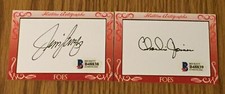 JIM LANGER / CHARLIE JOINER Historic Autographs Friends 'N Foes PSA/DNA