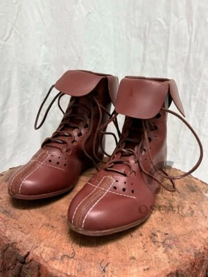 Botas Helenísticas | Auténticas Botas Medievales | Botas Históricas de Cuero Foto 1 de 4