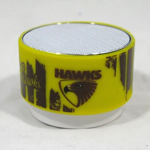 Hawthorn Hawks Official AFL Logo Bluetooth Speaker Rechargeable Team LOgo Colour - Picture 1 of 1