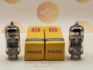 Philips Miniwatt SQ E88CC 6922 Matched Pair - Heerlen, NL 1965/66 - Strong - Picture 1 of 8