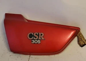 1981 KAWASAKI CSR305 SIDE COVER PANEL 35001-1125 CSR 305 red orange left - Picture 1 of 12