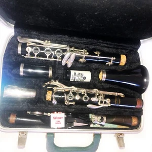 Vintage BUNDY Resonite Clarinet by SELMER original case 2 mouthpcs GC 1969 - Picture 1 of 24