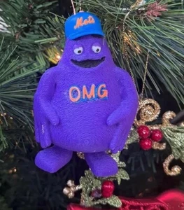 Mets Grimace Keychain Or Backpack Ornament. Made In USA - Picture 1 of 8
