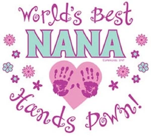 Worlds Best Nana Hands Down Sweatshirt Sizes/Colors - Picture 1 of 2