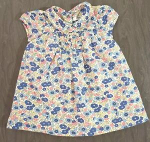 BADY BODEN Baby Girls 3-6 Months Floral Collar Dress (A68)
