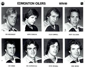 1979 Vintage Photo of 1979-80 Edmonton Oilers NHL Hockey Team Players Composite - Picture 1 of 2