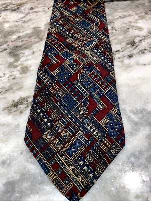 Corbata de seda The Metropolitan Museum of Art Towers of Pizza London Bridge NUEVA❤️eb2j2 Foto 1 de 4