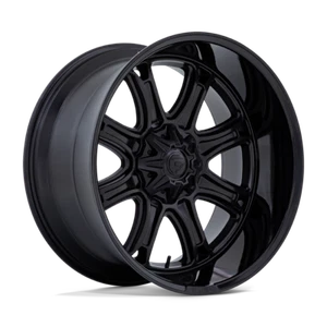 Carburante DARKSTAR 20x9 ET1 6x135/139,7 106,10 mm NERO OPACO CON LABBRO NERO LUCIDO (Carico - Foto 1 di 1