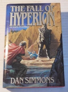 1990 1ST PRINTING - THE FALL OF HYPERION - SIGNED w/ DRAWING by DAN SIMMONS - Picture 1 of 4