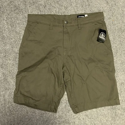 VOLCOM Mens Chino Shorts Size 28 Pockets Cotton Blend - Image 1 of 4