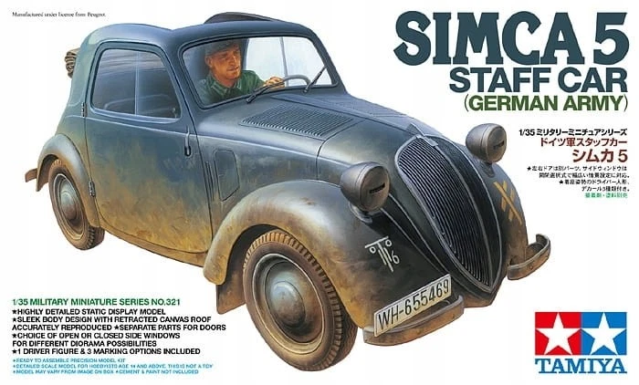 Tamiya 35321 - 1:35 Simca 5 tedesco - Immagine 1 di 4