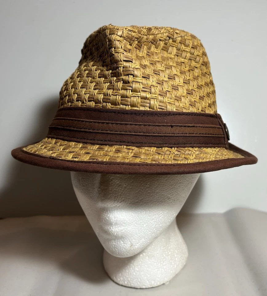 Sombrero Goorin Bros Paja de Papel Tejido Trilby Fedora Para Hombre Grande Foto 1 de 4