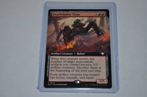 MTG magic EDGE OF ETERNITIES eoc DEPTHSHAKER TITAN #029 rare EXTENDED ART - Picture 1 of 2