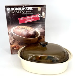 Horno tostador microondas Magnawave Perfection de colección con tapa de vidrio para estante caja original - Imagen 1 de 10
