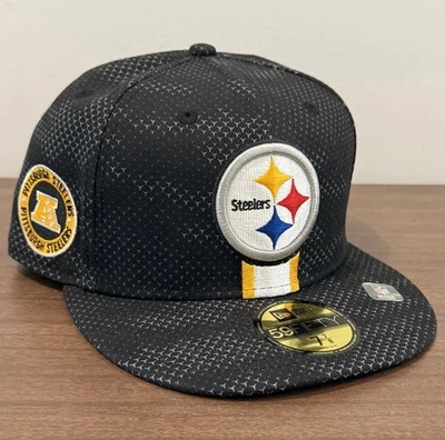 Gorra New Era Pittsburgh Steelers 2024 lateral 59Fifty negra ajustada NFL 7 7/8 Foto 1 de 4