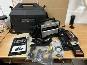 1985 Panasonic Omnimovie VHS Camcorder Model PV-200D Battery AC Adapter Case - Picture 1 of 3
