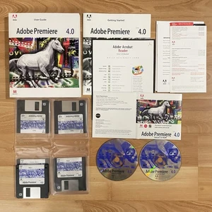 Adobe Premiere 4.0 Education Edition Mac with Key & Box 3.5”/CD UNTESTED AS-IS - Picture 1 of 6