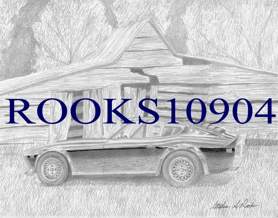 Datsun 280Z Side View SPORTS CAR ART PRINT - Image 1 of 1
