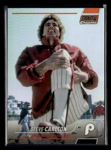 2022 Stadium Club Chrome #310 Steve Carlton Orange Refractor #/25 - Picture 1 of 2