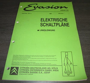 Werkstatthandbuch Elektrik Citroen Evasion elektrische Schaltpläne Pläne 02/1998 - Imagen 1 de 1