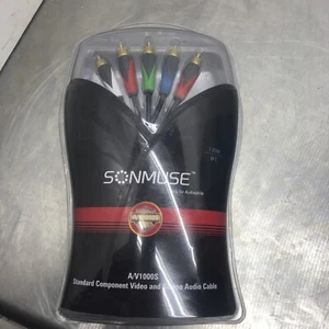 Sonmuse A/V1000S Video And Stereo Audio Cables 6 Ft - Picture 1 of 5
