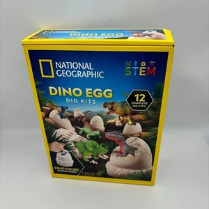 National Geographic Dino Eggs Dig Kit Set, Kids STEM Dinosaur Classroom Activity - Picture 1 of 3