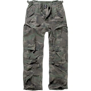 BRANDIT COMBAT CARGO HUNTING TROUSERS VINTAGE US M65 PANTS WOODLAND CAMOUFLAGE - Picture 1 of 6