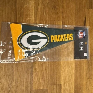 Green Bay Packers NFL Football Mini Pennants 9"x4” Felt Banners Party Favors (8) - Picture 1 of 4